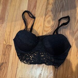Victoria’s Secret PINK black lace bralette size small